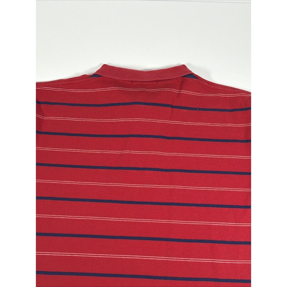 Polo Ralph Lauren Striped Polo Shirt Short Sleeve Preppy Mens Size L - Picture 5 of 7